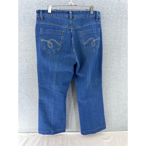 Dungarees Smith’s Women’s sz 12 Short 26” Inseam High Rise Jeans Stretchy Denim - Picture 2 of 8